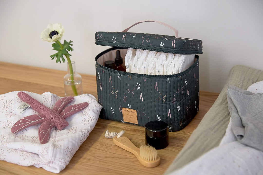LÄSSIG Baby Wickeltisch Organizer Windel-Organizer to Go/Casual Nursery Caddy To Go Mehrfarbig, Mehr