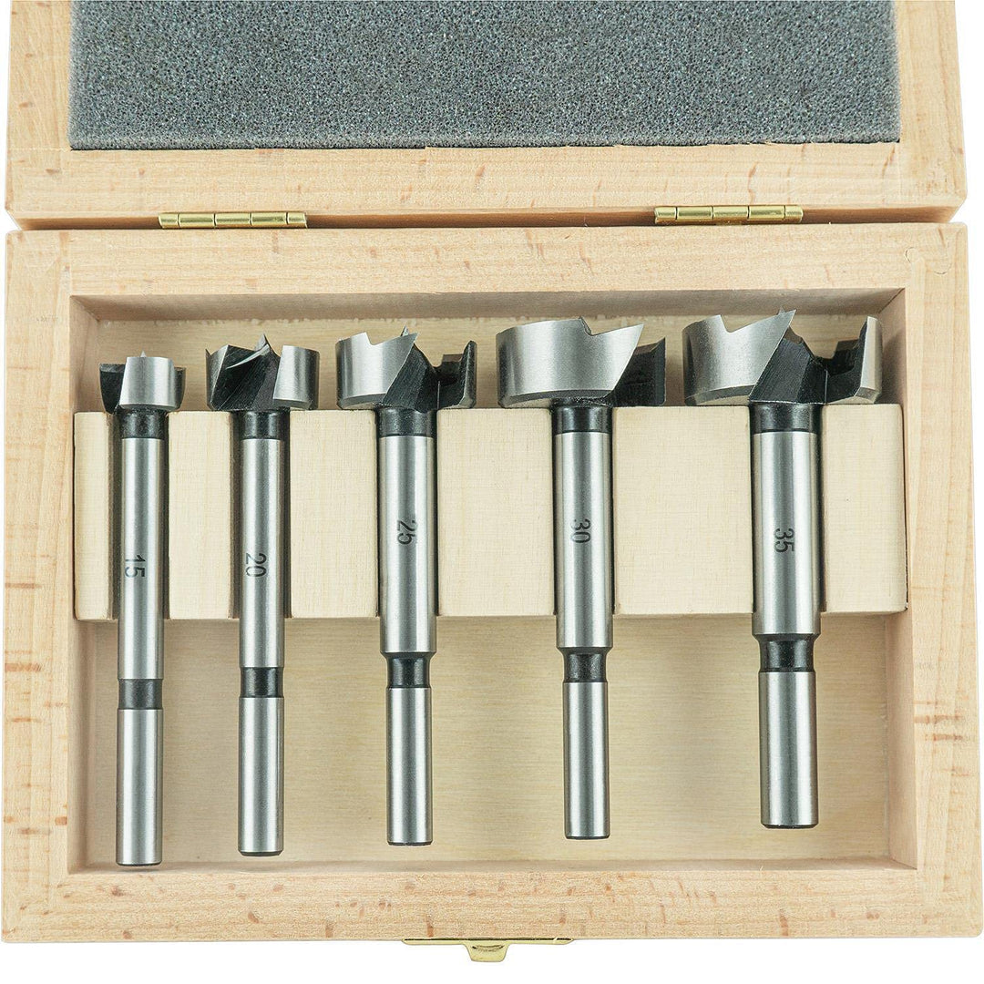 ENT 40305 5-teilig Forstnerbohrer Premium Set Werkzeugstahl geschmiedet, Durchmesser (D) 15-20-25-30