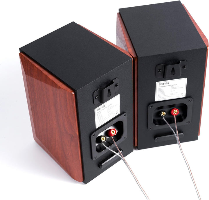 Edifier P17 Passive Regallautsprecher Paar 2-Wege-Lautsprecher mit eingebauter Wandhalterung, Perfek