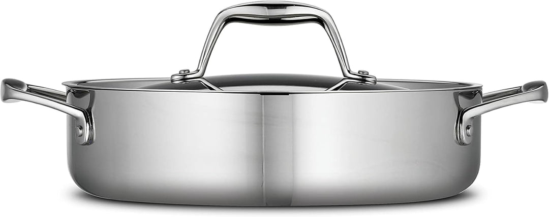 Tramontina 80116/009DS Gourmet Stainless Steel Induction-Ready Tri-Ply Clad, NSF-Certified 3 Quart C