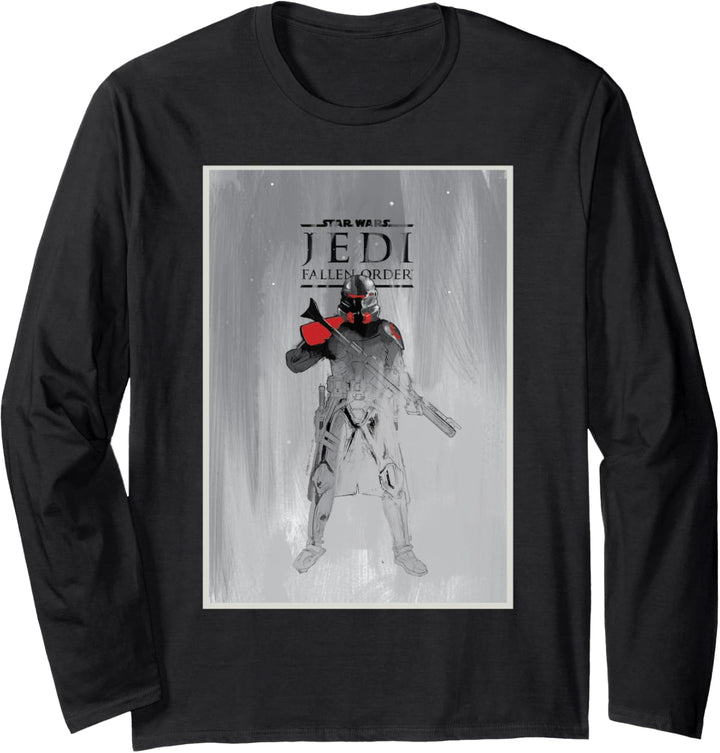Star Wars Jedi Fallen Order Purge Trooper Poster Langarmshirt
