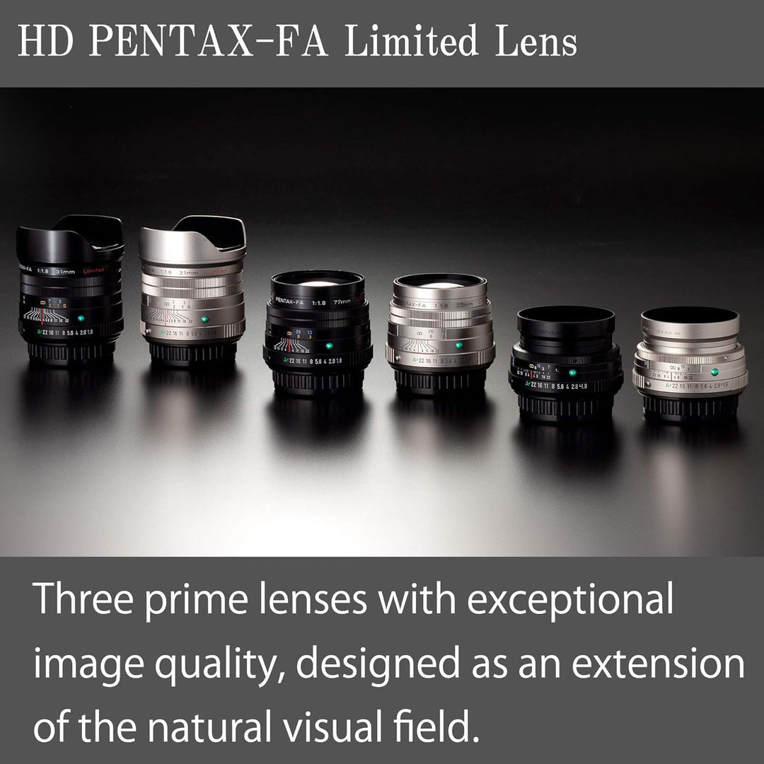 Pentax PENTAX-FA 77mmF1.9 Limited Schwarz Leichte Telebrennweite, z.B. für Porträtaufnahmen mit leis