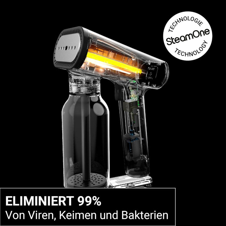 SteamOne - Steamer & Dampfglätter EUXL400B mit 2000W, 30g/min - Dampfbügler mit 27min Autonomie, 400
