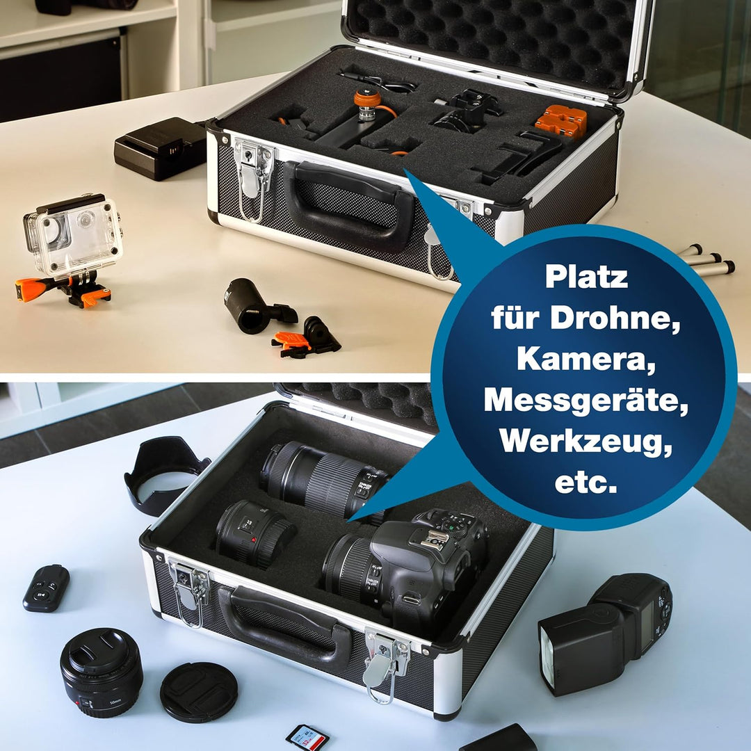 PeakTech P 7300 – Universal Koffer für Messgeräte, Robuster Tragekoffer, Werkzeug Aufbewahrung, Würf