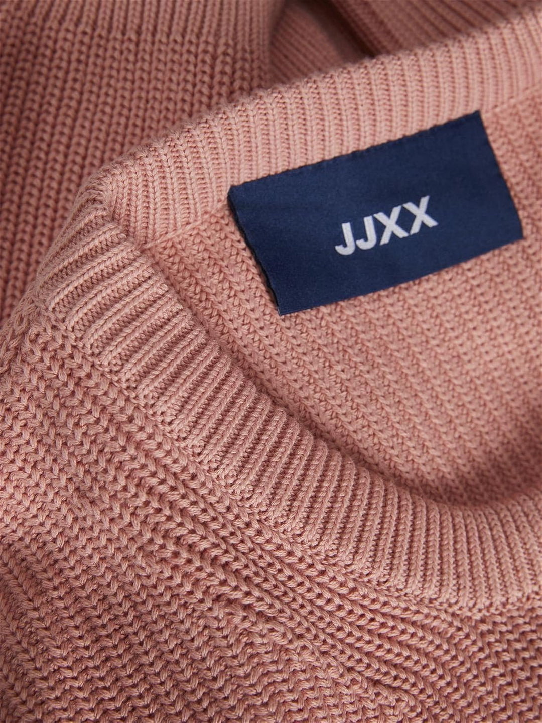 JDY Damen Jjxx Jxmila Ls Twist Crew Neck Knit Noos M Coral Haze, M Coral Haze