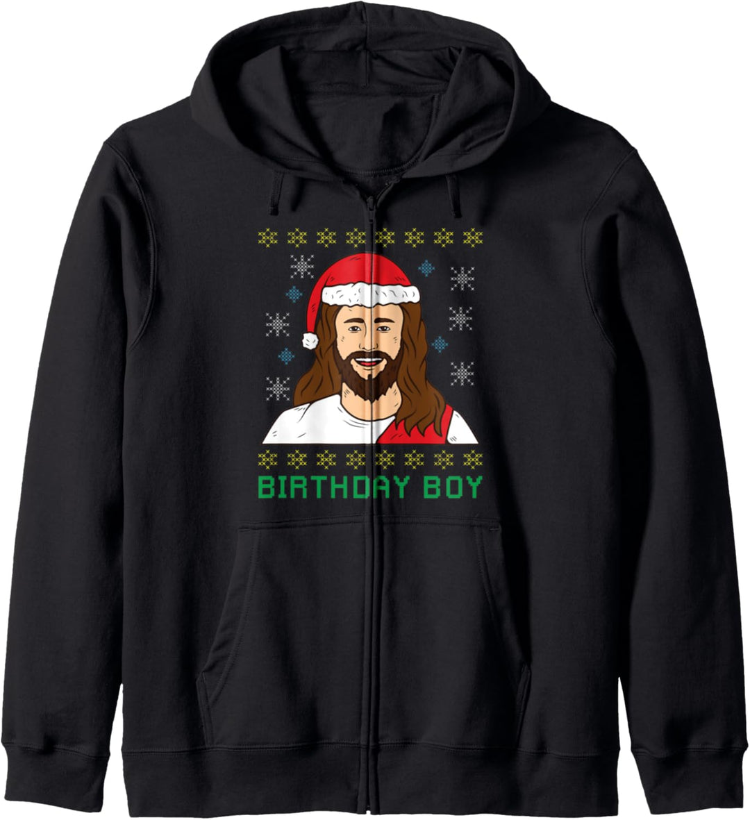 Birthday Boy Jesus Ugly Christmas Kapuzenjacke