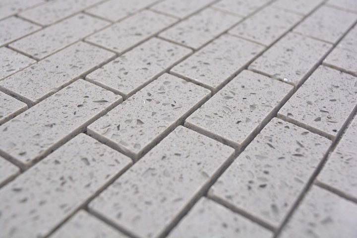 Mosaik Brick Artifical grau Artifical Kunstharzmosaik Fliesenspiegel, Mosaikstein Format: 23x48x8 mm