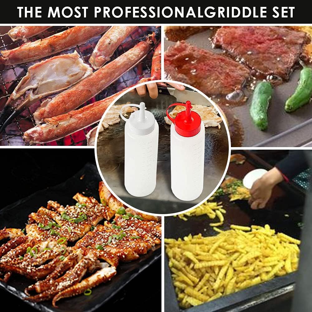 Home Safety Grillbesteck Set - 20-TLG Grillspachtel Set Werkzeugset, Profi BBQ Zubehör Grillwender a