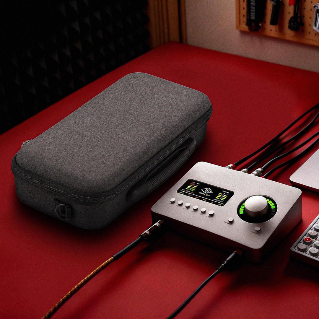Geekria Tragetasche für Audio-Schnittstelle, Hartschalen-Reisetasche, kompatibel mit Universal Audio