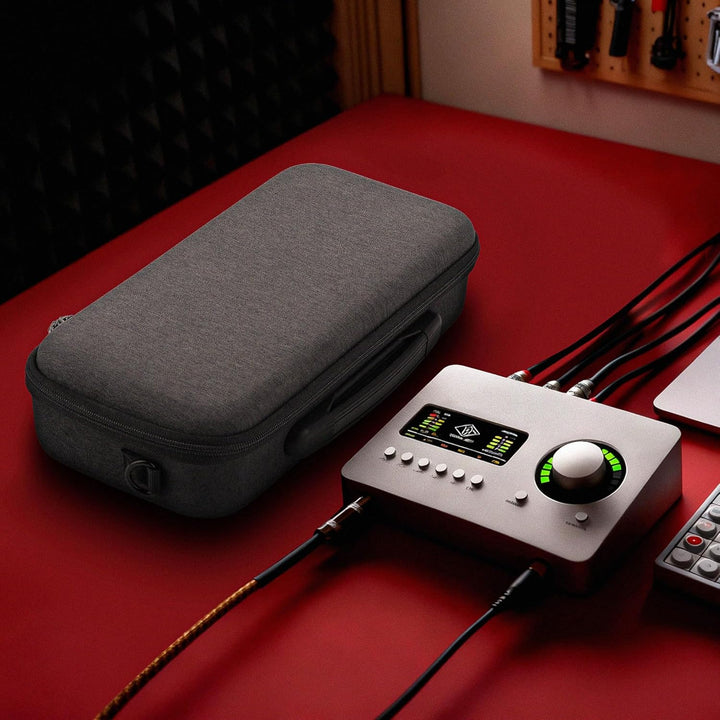 Geekria Tragetasche für Audio-Schnittstelle, Hartschalen-Reisetasche, kompatibel mit Universal Audio