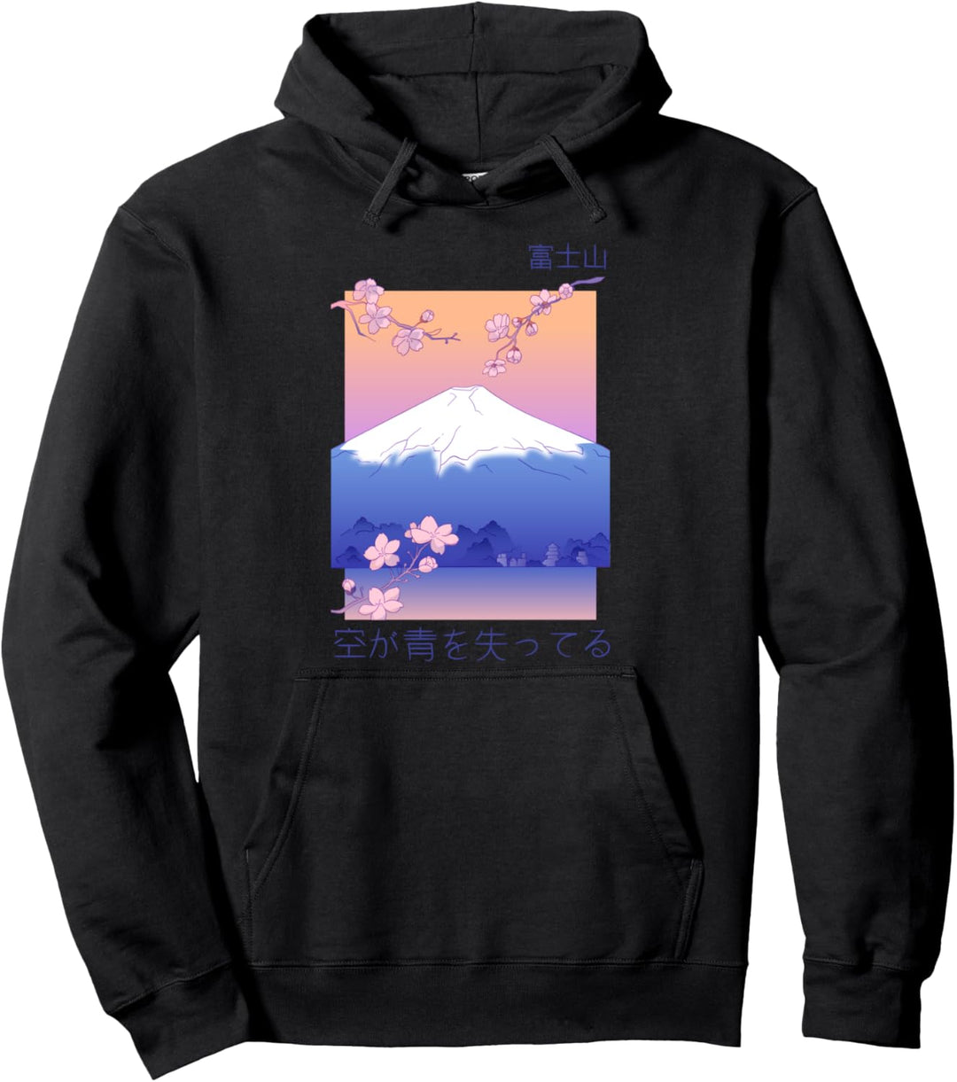 Japanische Berglandschaft Japanisch Berg Landschaft Pullover Hoodie