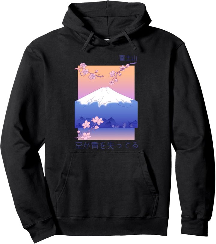 Japanische Berglandschaft Japanisch Berg Landschaft Pullover Hoodie