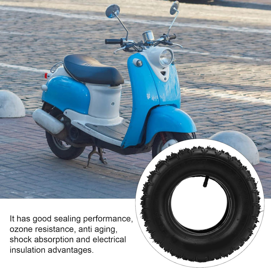 Dilwe Offroad-Reifen, 13 X 5.00-6 Gummi-Innen- und Au?enreifen mit Geradem VentilschaftElectric Bicy