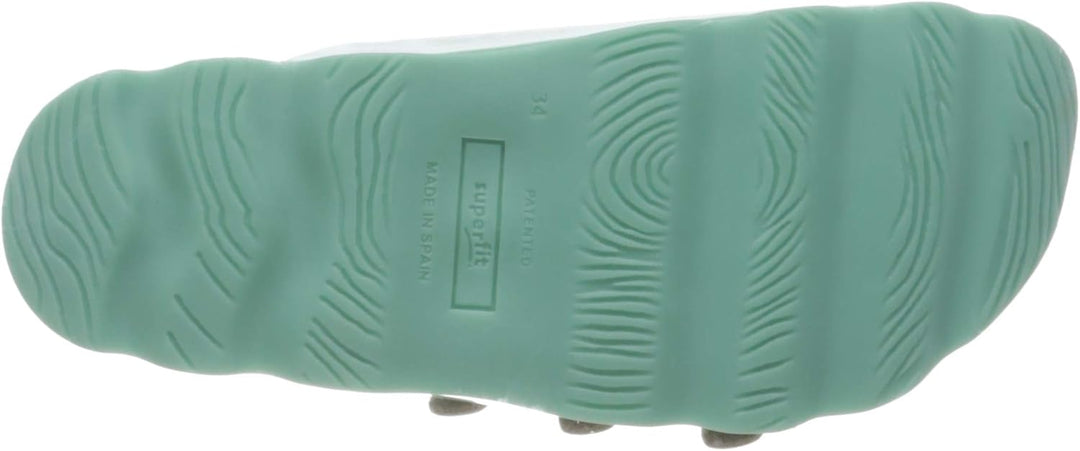Superfit Mädchen Fussbettpantoffel Pantoffeln 25 EU Türkis 7000, 25 EU Türkis 7000
