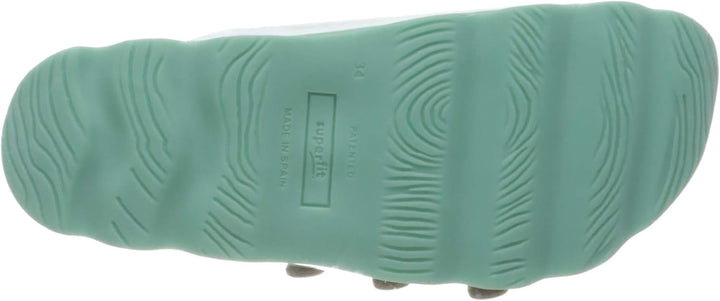 Superfit Mädchen Fussbettpantoffel Pantoffeln 25 EU Türkis 7000, 25 EU Türkis 7000