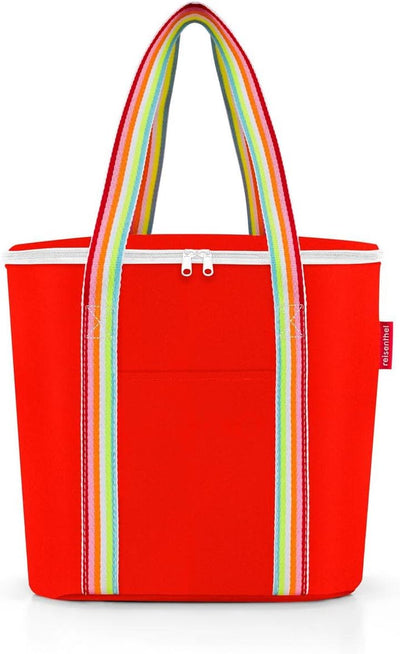 reisenthel thermoshopper pop Strawberry – Kühltasche für den Einkauf oder das Picknick mit 2 Trageri