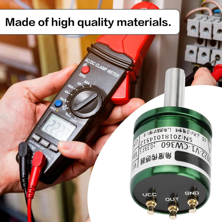 DEWIN Hall-Sensor, Auflösung des Hall-Winkelsensors 0,088 ° 0-360 Grad Drehbarer Hall-Winkelsensor 0