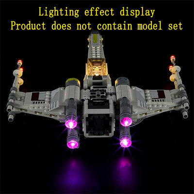 GEAMENT LED Licht-Set Kompatibel mit Lego Luke Skywalkers X-Wing Fighter - Beleuchtungsset für Star