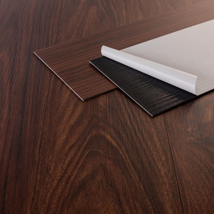 ML-Design Deluxe PVC Bodenbelag, Selbstklebende Vinyl-Dielen, Vinylboden, 91,5 cm x 15,3 cm x 2 mm,
