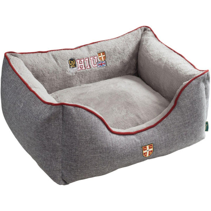 HUNTER Universtity Hundesofa, College-Style, Wendekissen, Plüschbesatz, 60 x 40 cm, grau grau L 40 x