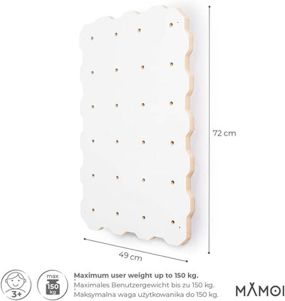 MAMOI® Kletterwand für kinderzimmer, Klettergerüst und spielgeräte Indoor, Klettern mit Klettergriff