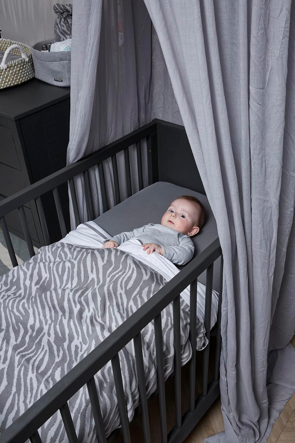 Meyco Baby Uni Betthimmel, Babyhimmel (Baldachin aus Baumwolle und Polyester, geschützte Umgebung, w