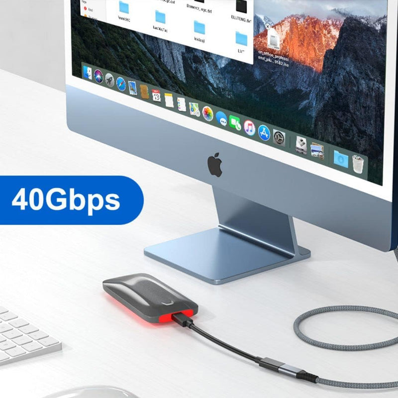 ChenYang CY USB4 USB-C-Verlängerungskabel Stecker auf Buchse 40 Gbit/s mit 100 W Aufladung und 8 K b