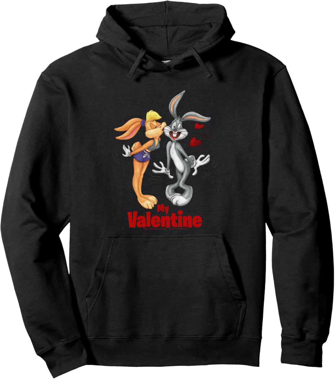 Valentinstag Looney Tunes Bugs and Lola Valentine's Day Pullover Hoodie