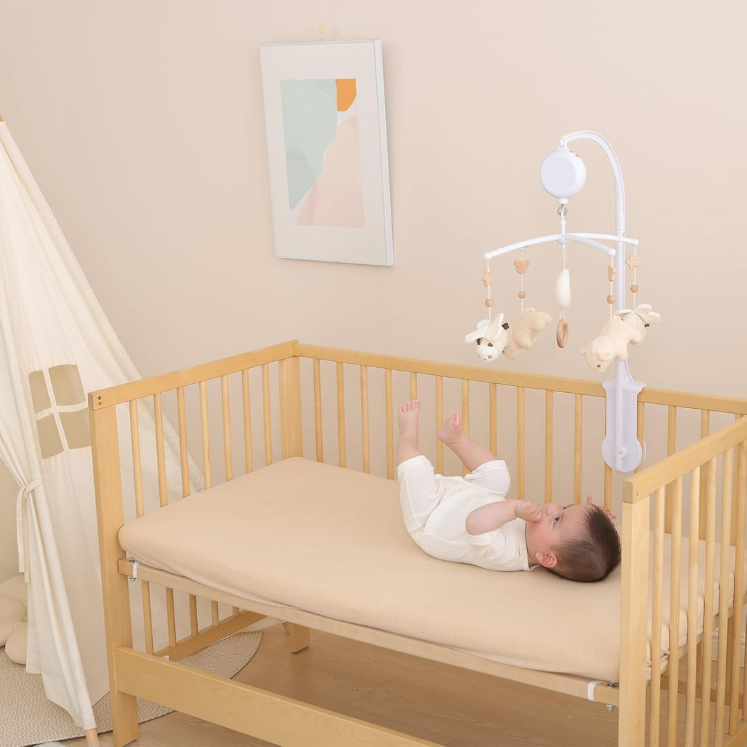 Mobile Baby,Baby Spieluhr mit 35 Musik,Einstellbare Lautstärke,Einfach anzubringen,Stoppt nach 30 Mi