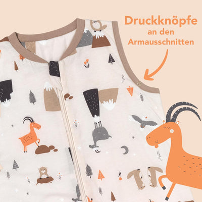 schlummersack Baby Schlafsack mit Füssen Sommer 1 Tog dünn | Schlafsack mit Beinen und verlängerten