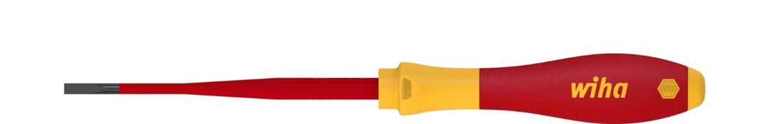 Wiha Schraubendreher SoftFinish® electric slimFix Schlitz (35392) 6,5 mm x 150 mm für tiefliegende S