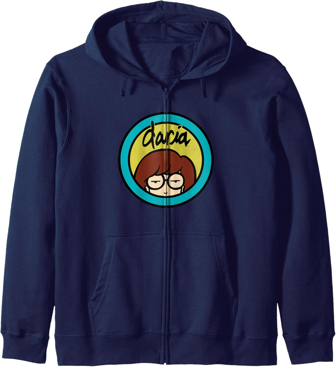 Daria Classic Yellow Blue Logo Kapuzenjacke