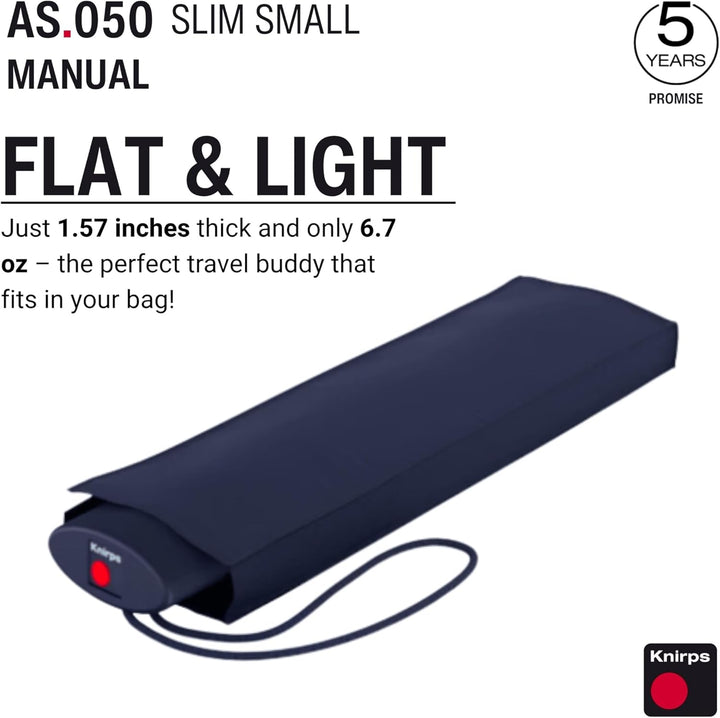 Knirps Taschenschirm AS.050 Slim Small Manual - Der flachste Knirps - Superleicht - Klein und kompak