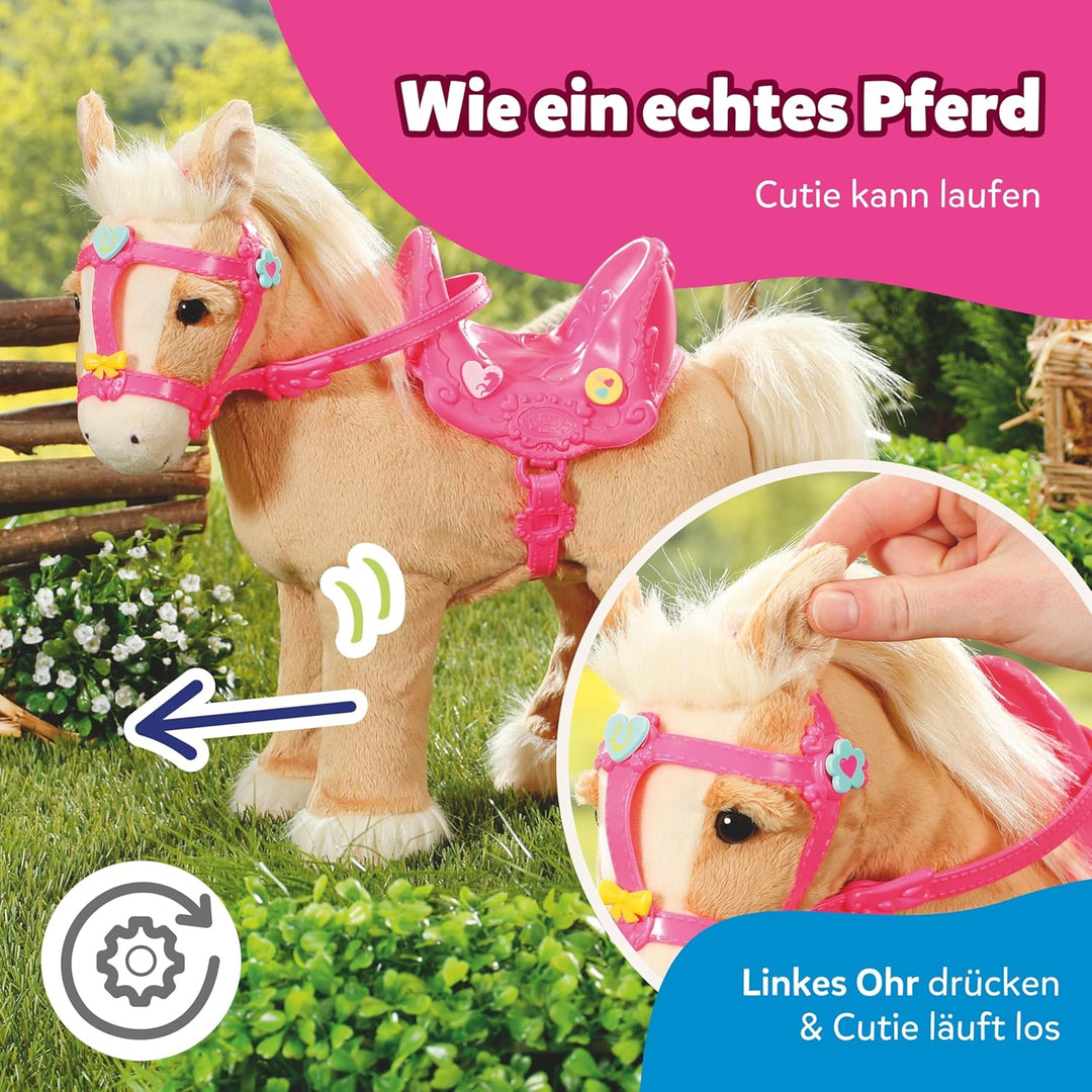 BABY born, Puppenpferd, BABY born My Cute Horse, interaktives Pferd mit Lauf- und Soundfunktion, Plü
