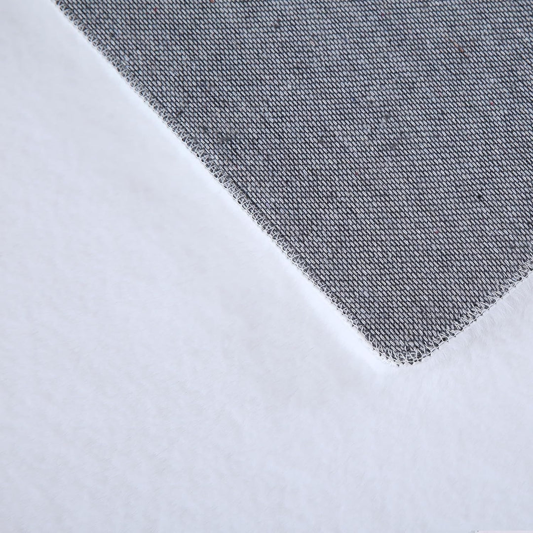 Weicher Hochflor Teppich Wohnzimmer Waschbarer Teppich im modernen Stil Unicolor & Einfarbig Läufer