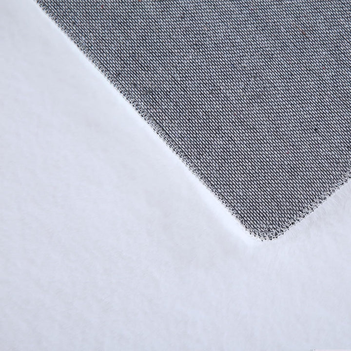 Weicher Hochflor Teppich Wohnzimmer Waschbarer Teppich im modernen Stil Unicolor & Einfarbig Läufer