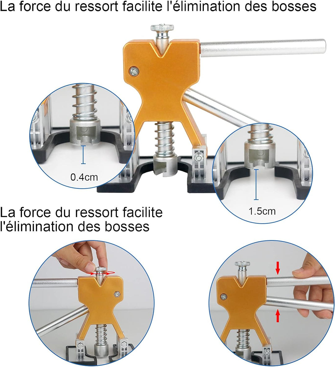 Tosucs Dellen Reparatur Ausbeulwerkzeug Dent Puller Set, Auto Paintless Dellen Reparaturset, DIY Gol