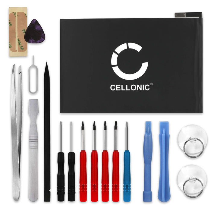 CELLONIC® Ersatz Akku A1546 für iPad Mini 4 (A1538/A1550) 5100mAh + Werkzeug-Set 17tlg Ersatzakku fü