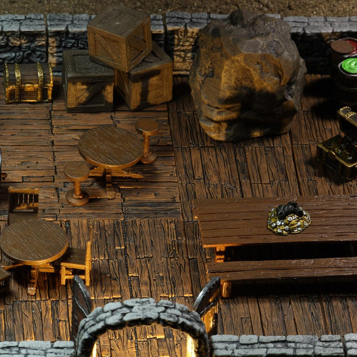 WizKids WZK16505 Warlock Dungeon Tiles: Dungeon Dressings WarLock Tiles: Dungeon Dressings, WarLock