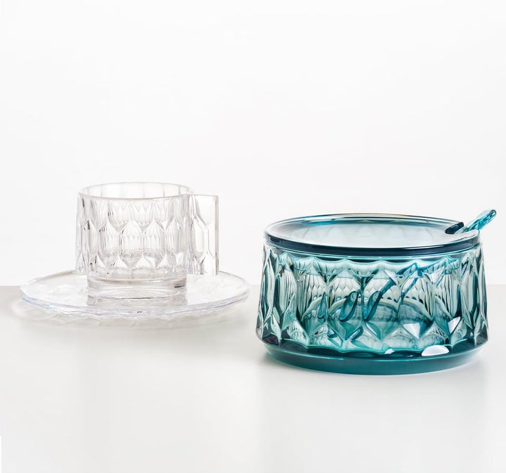 Kartell 01583E4 1583 Zuccheriera Jellies Family Zuckerdose, Durchgefärbtes oder transparentes thermo