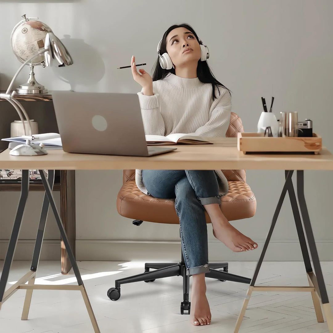 Bosmiller Bürostuhl Ohne Armlehnen Höhenverstellbar Schreibtischstuhl Armless Office Chair Schminkti