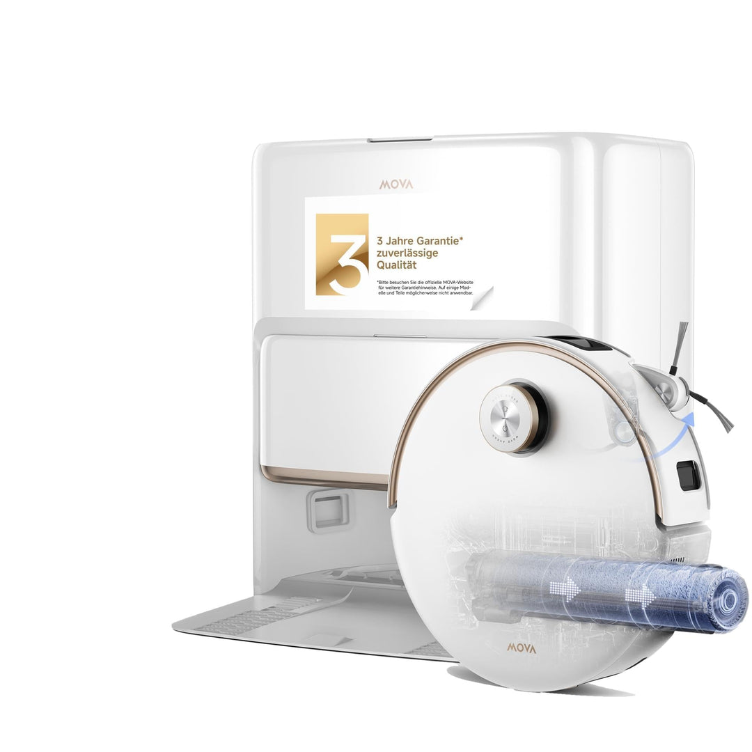 MOVA Z60 Ultra Roller Complete Saugroboter mit Wischfunktion, HydroForce-Wischen, AutoShield-Technol
