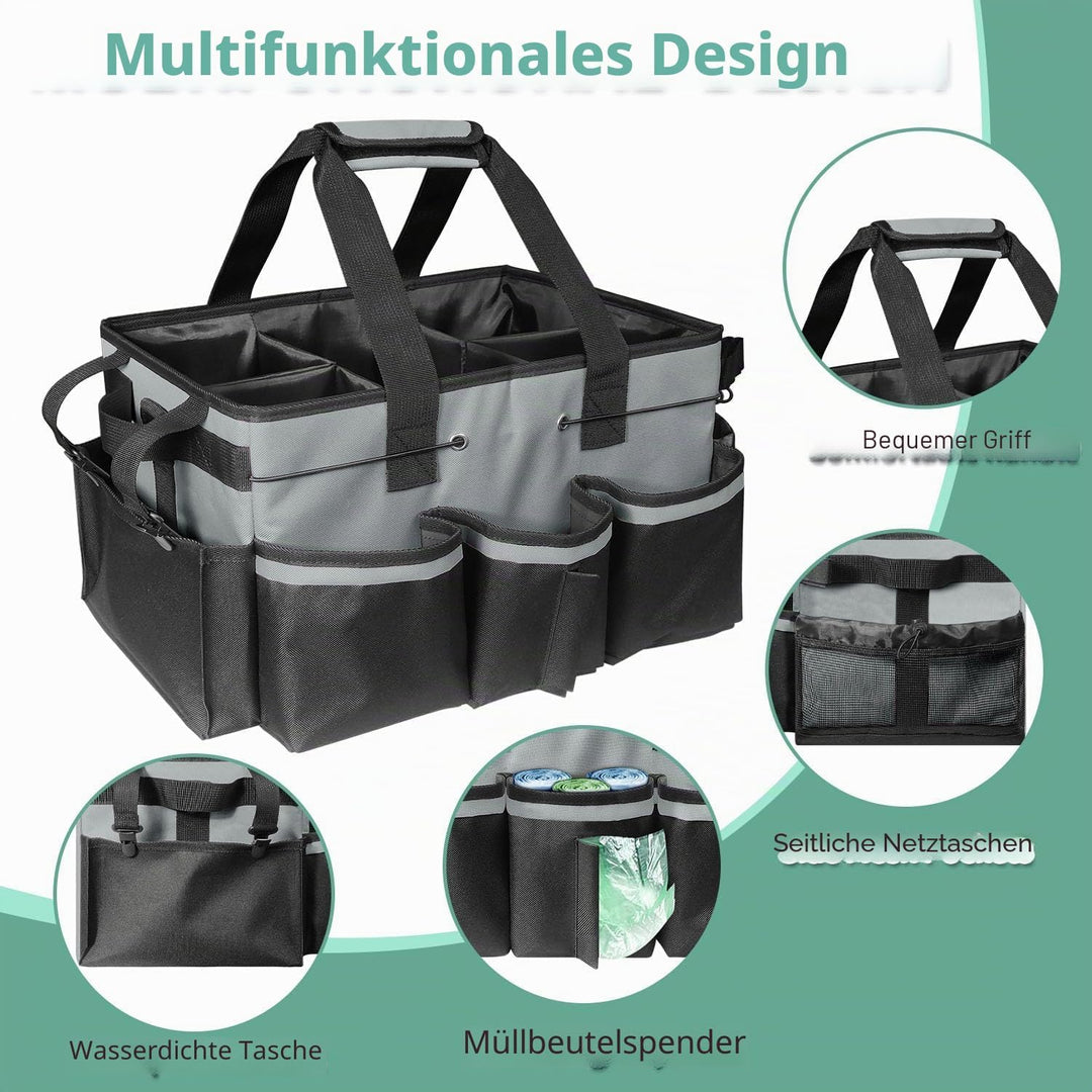 Boczif Reinigungs-Caddy-Tasche, tragbar, mit Griff, Schultergurten und Abnehmbarer Trennwand, Werkze