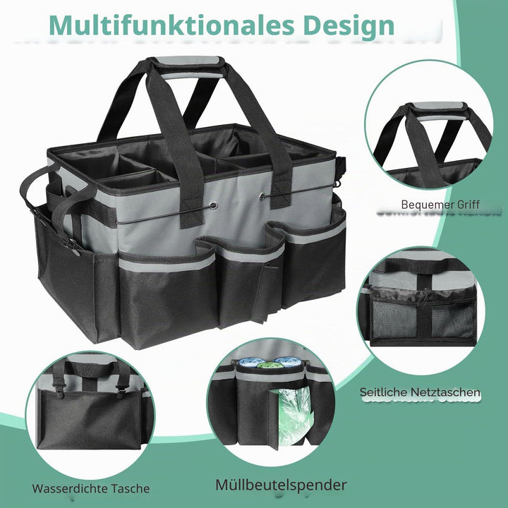 Boczif Reinigungs-Caddy-Tasche, tragbar, mit Griff, Schultergurten und Abnehmbarer Trennwand, Werkze
