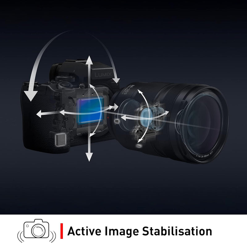 Panasonic LUMIX DC-S5 II Spiegelloses Vollformat-Kameragehäuse mit 50-mm-F1,8-Objektiv, 4K 60p und 6