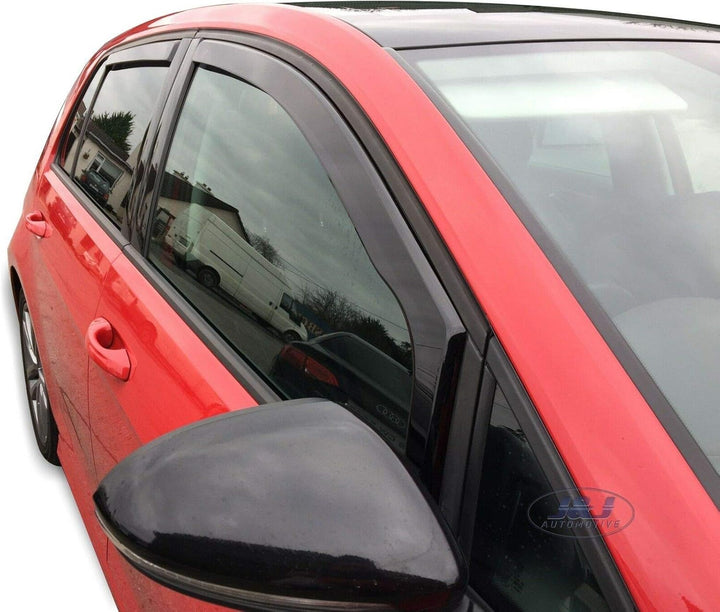 J&J AUTOMOTIVE | Windabweiser Passend Für Golf 7, 5-Türer 2012-2019, Heko Regenabweiser, Schwarz, Ge