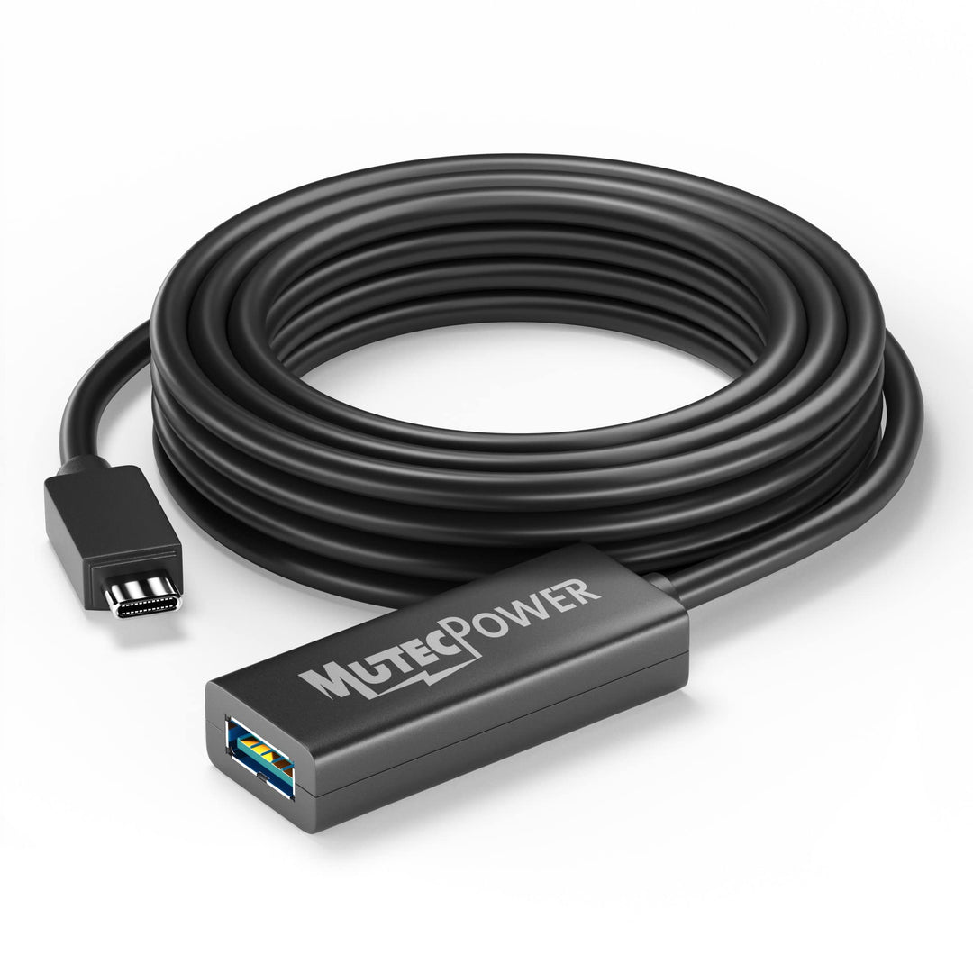 MutecPower 10m USB C auf USB A Adapter Kabel OTG USB 3.0 typ C männlich zu Aktiv USB typ A weiblich