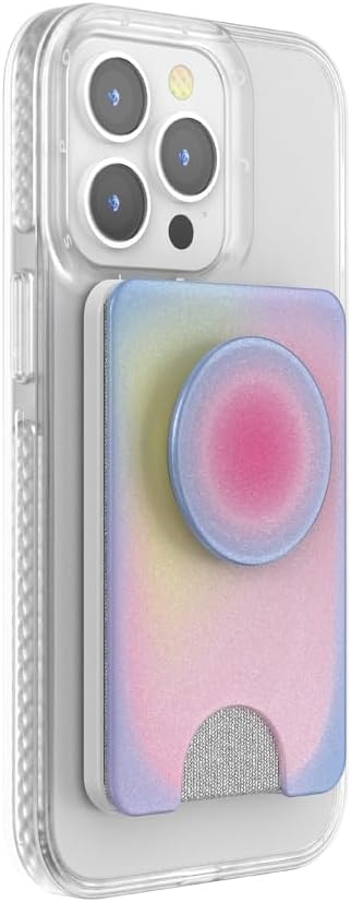 PopSockets: PopWallet+ für MagSafe - Inklusive Adapterring für MagSafe - Kartenhalter mit integriert