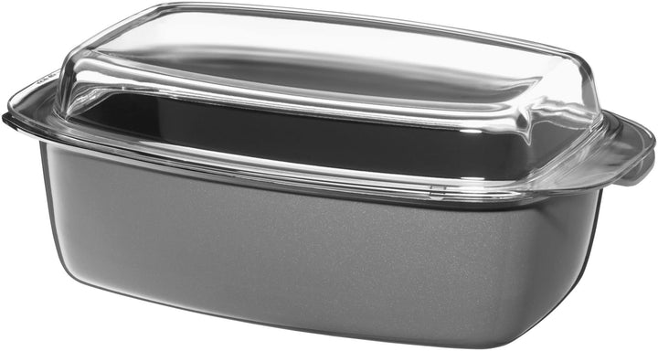 WMF Fusiontec Bräter, rechteckige Form, 32 x 21 cm, perfektes Braten, homogene Kochergebnisse, kratz