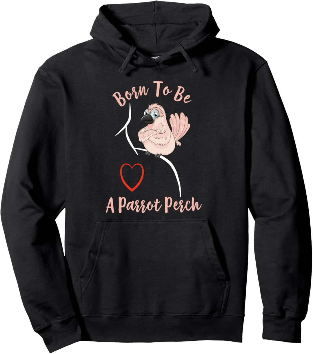 Kakadupapagei auf der Schulter - Zum Barsch geboren Pullover Hoodie